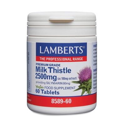 Lamberts Milk Thistle 2500mg  60 tabs